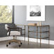 Bruna 52 X 24 inch Clear / Antique Brass Desk